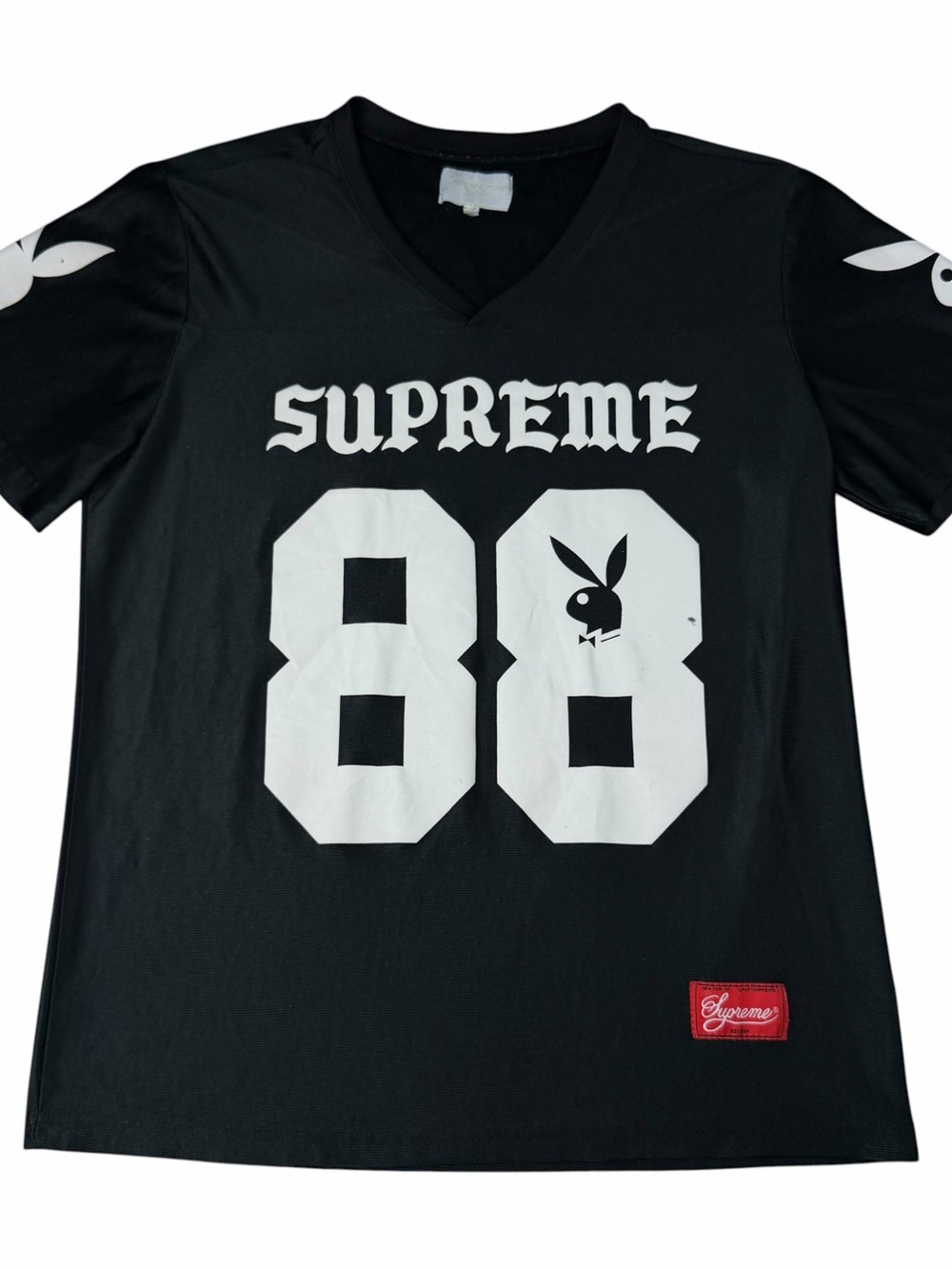 Supreme x Playboy Football Top Jersey Black SS14 Adult Size Medium M OG Rare